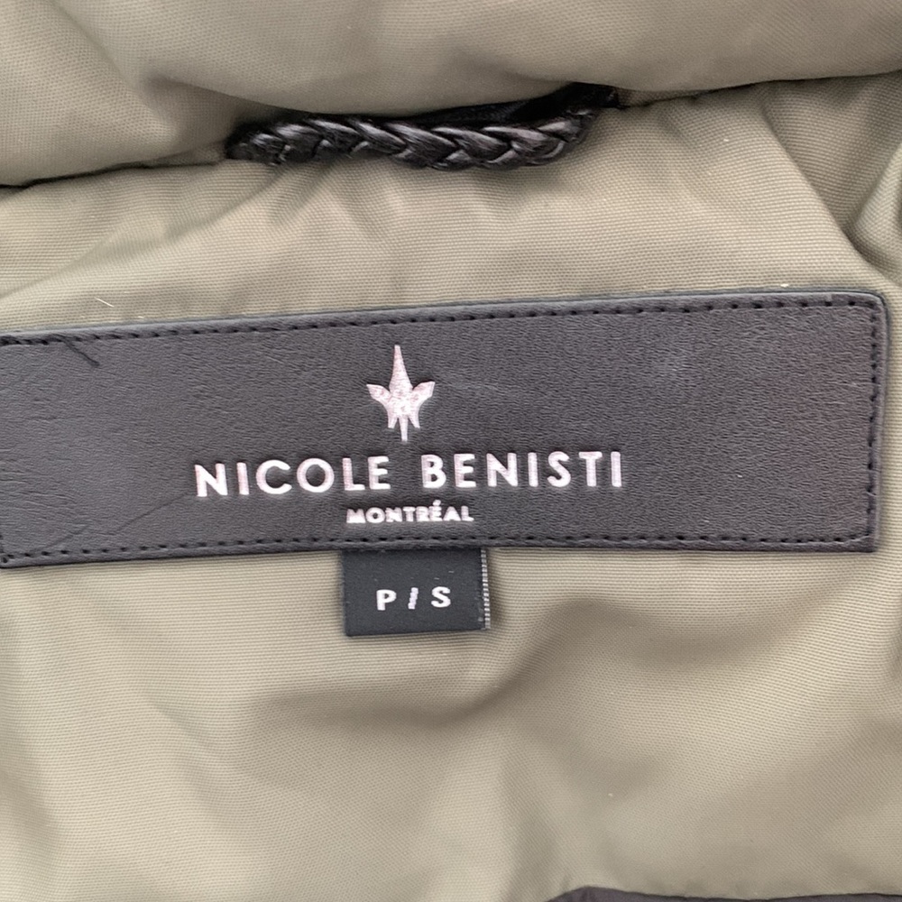 Nicole Benisti Fordham intarsia fur trim bomber sz S in great condition - Picture 12 of 15
